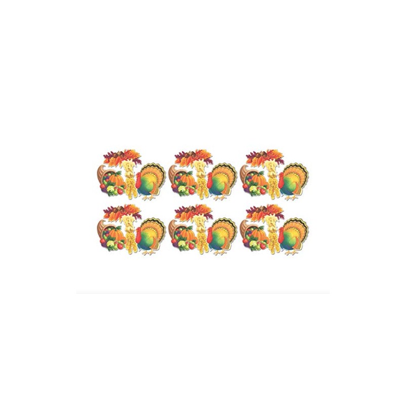 Beistle 24-Pack Decorative Thanksgiving Cutouts, 14-Inch