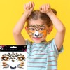 Leopard Face Tattoo Stickers Tiger Lion, Leopard Print Cat Face