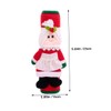 TEHAUX 4pcs Santa Claus Fridge Handle Covers Christmas Kitchen Decorations