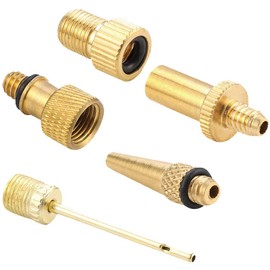 Valve Adapter Set, 12 Pieces Bicycle Valve Adapter, Bicycle Valve Adapter, High-Quality Copper Bicycle Valve Adapter Set for Compressor Bicycle Pump, Floor Pump, SV, AV, DV, Air Mattress, Ball Pump