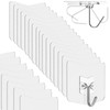 nabreeli Adhesive Hooks for Hanging 24 Pack, 33 lbs Heavy