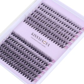 Cluster Eyelash 240pcs 20+40D 0.07 D Curl mix 9-14mm Cluster Eyelashes Extensions, Soft Individual Lashes Natural False Eyelashes Cluster DIY Eyelash Extension At Home (9-14mm Mix, 20+40D-D-0.07)