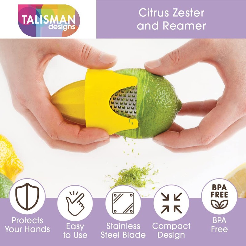 Talisman Designs Citrus Zester & Reamer | Orange Lemon &