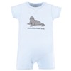 Touched by Nature Baby Boys' Organic Cotton Rompers, Endangered Seal,