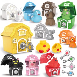 Grarain Montessori Toy from 1 2 3 4 Years 20 Pieces Sorting Game Toddler Motor Skills Toy Game Baby Sensory Farm Learning Toy Christmas Gift Boys Girls