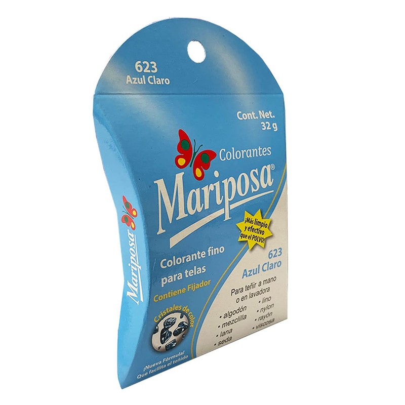 Colorante Mariposa Cristales 32 grs 623 Azul Claro