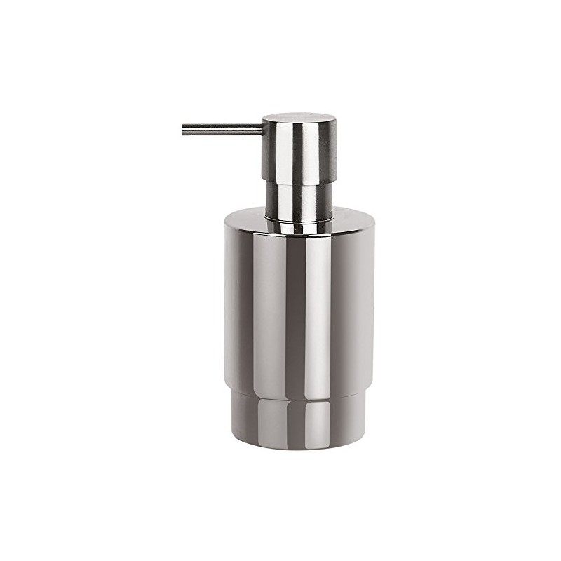 Spirella Soap Dispenser, Metal, Silver, 7cm x 6.5cm x 17.5cm