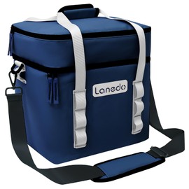 Lanedo Neptune Lunch Soft Cooler 20 Can, Insulated Bag Portable Ice Chest Box for Lunch, Beach, Drink, Beverage, Travel, Camping, Picnic, Car, Trips, Cooler Leak-Proof