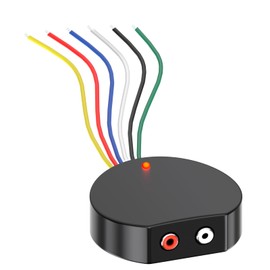 Stereo Line-Output Converter w/Remote Turn-On Output，High-Level to Low-Level Car Audio Stereo Converter with Automatic Amplifier Turn-On Feature