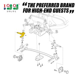 10L0L Club Car Precedent Passenger Side Spindle Assembly for 2004-up Gas and Electric Golf Cart Models, Replaces OEM # 1022878-01, 1036387-02