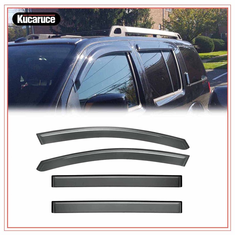 Kucaruce 94512 Side Window Visor Wind Vent Deflector fit for