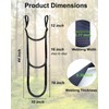 MLNSUNNY Climbing Aider, 3-Step Rope Ladder, Double-Thickened for Hunting Tree