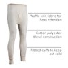 Indera Men's Traditional Waffle Thermal Long Johns Underwear, Natural, Large