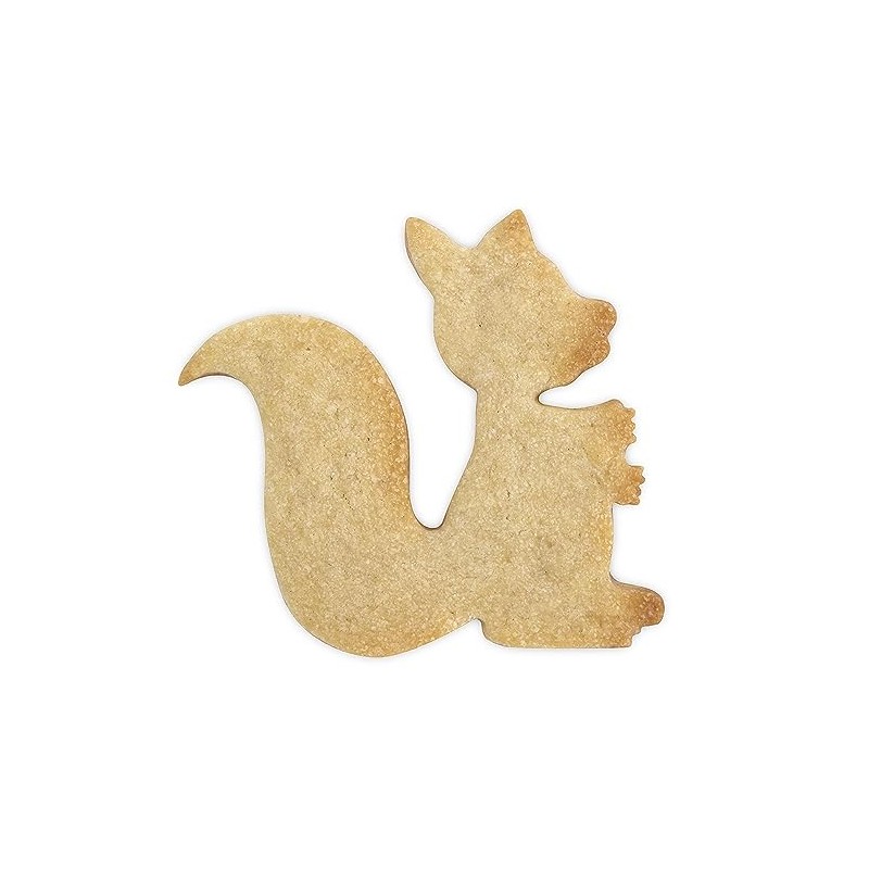 Staedter Squirrel Shape Cookie Cutter, Stainless Steel, Silver, 8 x