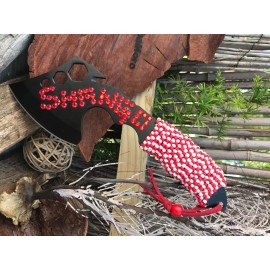 Chango Orisha Axe Shango Decorated double headed axe - Hacha de GUERRERO Shango