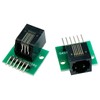 Teansic 2PCS RJ11 Connector with PCB Board,RJ11 6P6C Breakout Board