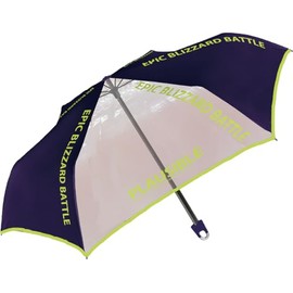 [Nakatani] Kid's Children's Folding Umbrella, Hand Opening, Vertical Folding, Navy Blue, Includes Carabiner, Window Included, 19.7 inches (50 cm)