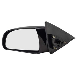 Brock Aftermarket Replacement Driver Left Passenger Right Power Mirror Set Paint to Match Black With Heat Compatible With 2006-2010 Hyundai Sonata