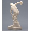 Discobolus Discus Thrower Nude Male Athlete Greek Roman Statue 21cm