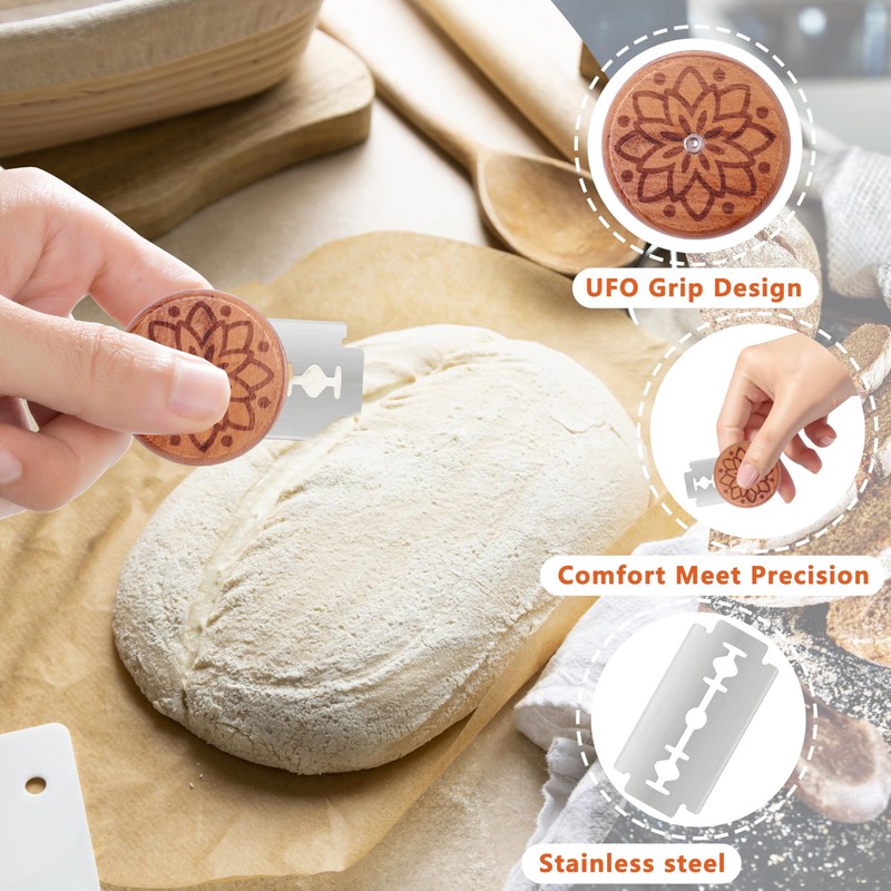Epritliber UFO Bread Lame Cutter for Homemade Sourdough,Bread Scorer Tool