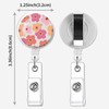 IAMRAVER 2 Pack Retractable Badge Holders Cute Badge Reel Badge