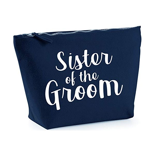 Hippowarehouse Sister of the groom printed make up cosmetic wash