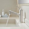 Aktines Pull Out Bathroom Faucet 1 Hole, Brushed Stainless