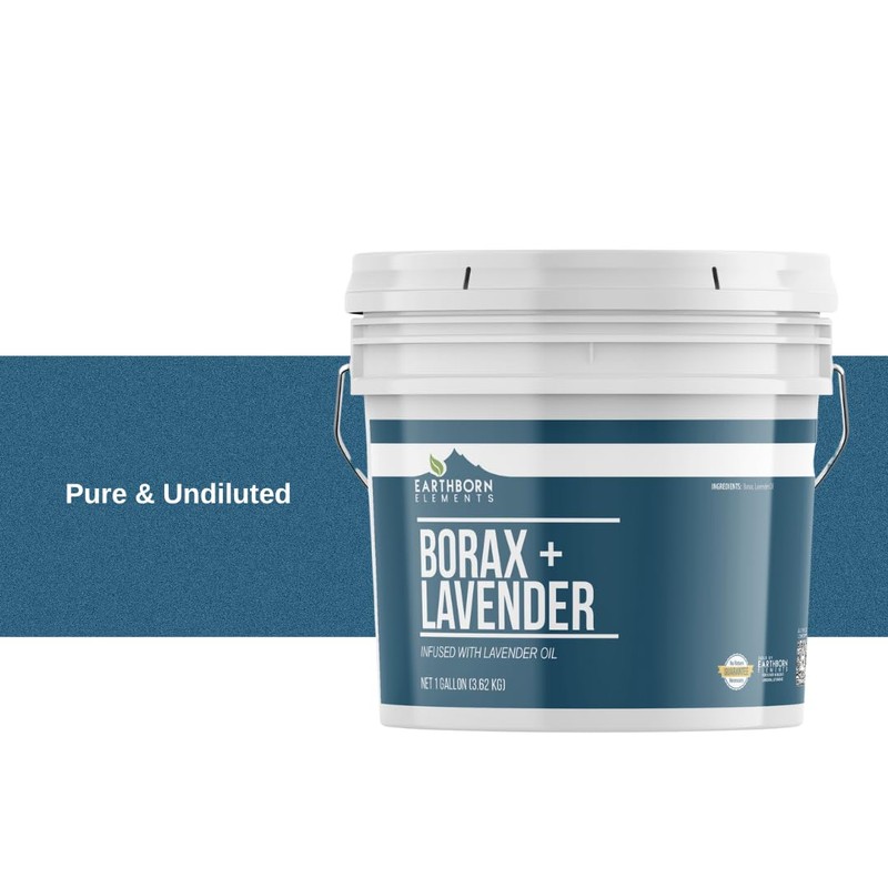 Earthborn Elements Borax with Lavender Essential Oil, 1 Gallon Bucket,