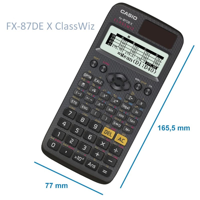Casio FX-87DE Plus Scientific Calculator, Black