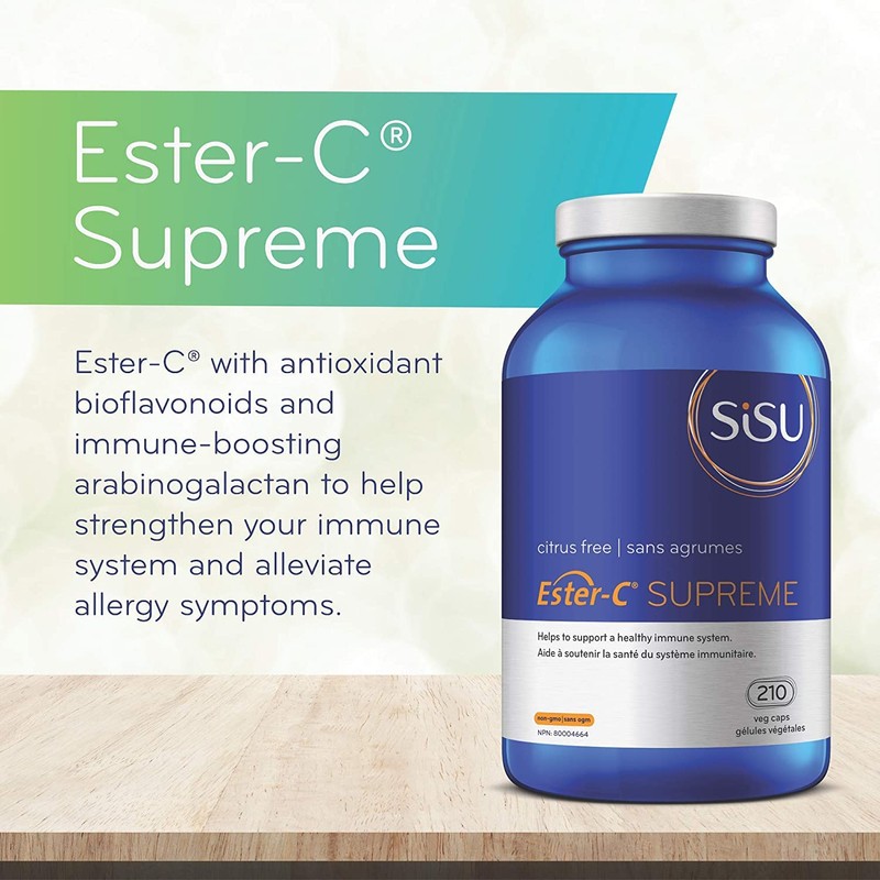 SISU Sisu Ester-C Supreme Capsules, 24-hour Immune Support, With Antioxidant