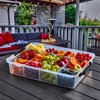 Farberware Build Snacklebox Serving Tray with Locking Bamboo Cutting Board