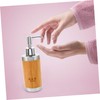 FELTECHELECTR Stylish Refillable Soap Dispenser Elegant Bamboo and Pump Bottle