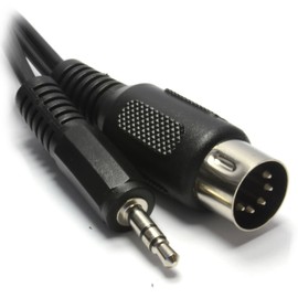 kenable 5 Pin Din Plug To 3.5mm Jack Stereo Plug Audio Cable 0.5m 50cm [0.5 metres]