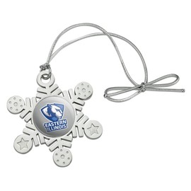GRAPHICS & MORE Eastern Illinois University Secondary Metal Snowflake Christmas Tree Holiday Ornament