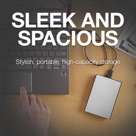 Seagate One Touch, 5TB Portable External Hard Drive, PC, Notebook & Mac, USB 3.0, Black (Renewed)