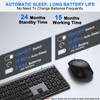 Wireless Keyboard and Mouse Combo, Full Size Silent Ultra Thin