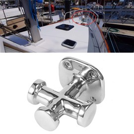 Gorgeri Marine Single Cross Bollard, Marine Single Cross Bollard Mooring Bitt Cleat 316 Stainless Steel 62x63x83mm Deck Hardware for Boat