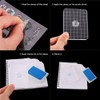 CCINEE Clear Stamp Block Transparent Acrylic Block with Grid and