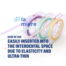 LA MIERE 3 Rolls, 4mm x 6M Tooth Polisher Dental File, for Teeth Sanding Grinding, Deep Teeth Cleaning, Tooth Polish Abrasive Strip, Oral Care Cleaning Tool 3 Sizes