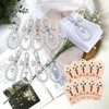 Metacipher 20 Set Funeral Favors for Guests Pearl Angel Keychains