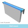 QiaoYoubang 1U Vertical Wall Mount Rack - Foldable Patch Panel