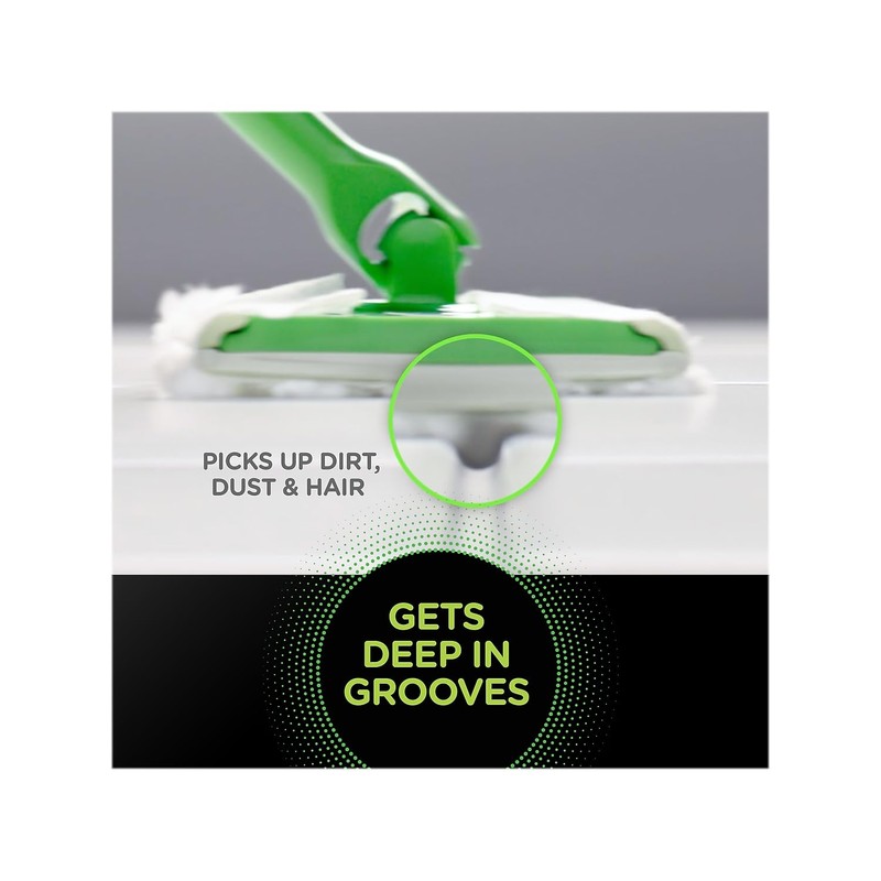 Swiffer Sweeper Heavy-Duty Dry Cloth Refill, Gain Scent, White, 20/Pack