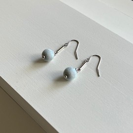 Humble Hilo Sari Jewelry Textile Bead Earrings, Standard, Cotton, Wood, No Gemstone