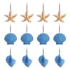 Grace life Set of 12 Starfish Seashell Conch Style Shower
