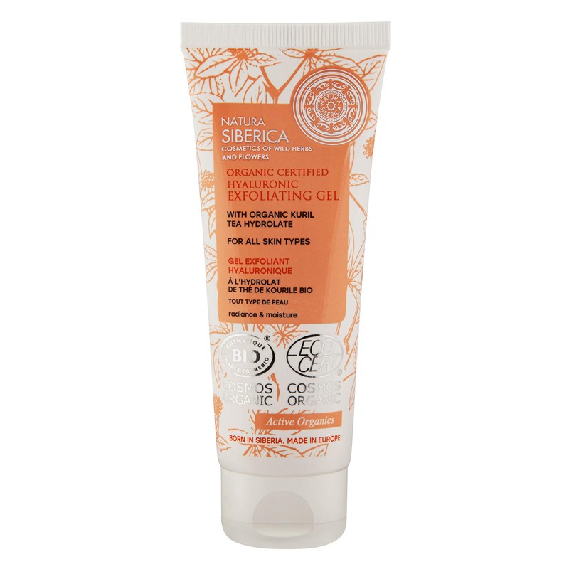 Natura Siberica Organic Certified Hyaluronic Exfoliating Gel for All Skin
