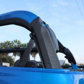 KnLoom Pillar Roll Bar Padding Cover Protector Trim + Accessories Rear Left Right Exterior for Ford for Bronco 2021-2023 ABS Black PRBPCPTFFB2A,Fitment Tested