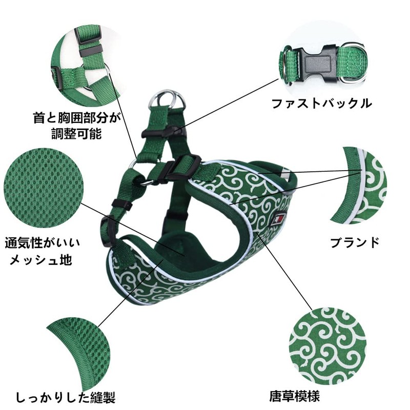 THAIN Harness & Leash Set, Torso Dog Harness, For Medium