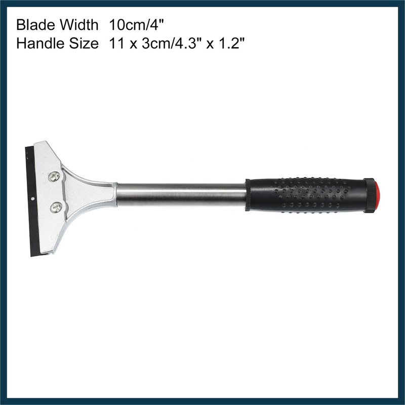 TUCKBOLD Black Plastic Coated Handle Metal Blade Car Cleaning Ice