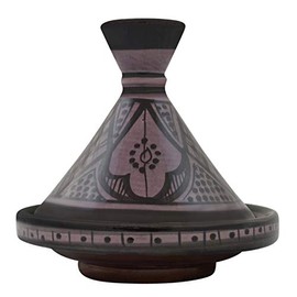 Moroccan Handmade Serving Tagine Exquisite Ceramic Vivid colors Original 6 Inches in Diameter