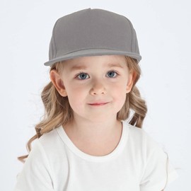 Baby Baseball Cap Toddler Sun Hat UV Protection Summer Hat Adjustable Kids Snapback Cap Baseball Cap Peaked Cap for 6 Months - 8 Years Girls Boys, gray